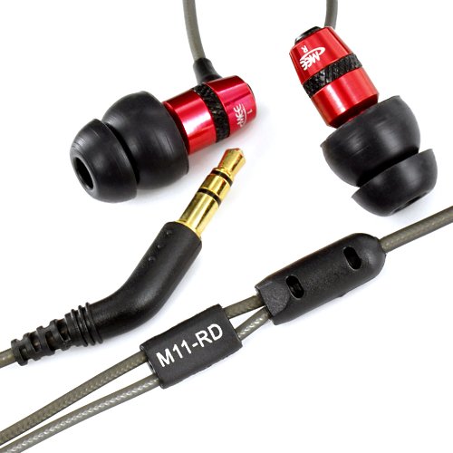 MEElectronics M11+RD Sound Isolation In Ear Headphones for iPod, iPhone, MP3/CD/DVD Players (Red) MEElectronics M11+RD Sound-Isolation In-Ear Headphones for iPod, iPhone, MP3/CD/DVD Players (Red)