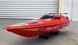 REMOTE CONTROL RC RADIO CONTROL SPEED BOAT RACE BOAT HUGE 45 High Speed Remote Control Electric Racing Boat Red Version (COLOR MAY VARY) SGT RETAIL $399.99
