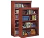 Kathy Ireland Home by Martin Furniture Huntington Club Solid Wood 5-Shelf Bookcases in Distressed Cherry