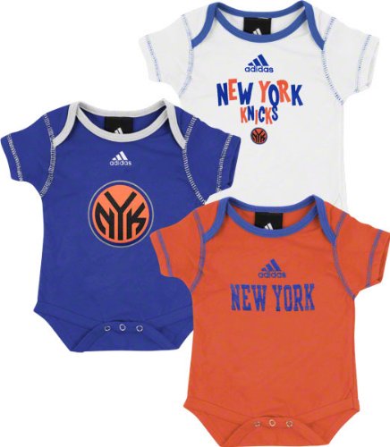 New York Knicks Newborn 3-Pack Creeper Set