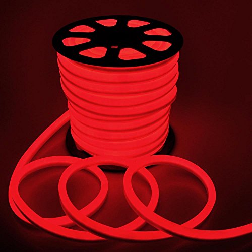 150ft 110V Flex LED Neon Rope Light Indoor Outdoor Holiday Festival Party Decorative Lighting Red