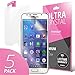 Galaxy S6 Screen Protector [5 Pack] Cellto Premium Ultra HD [Diamond Clear] Screen Protector [99% Transparency]