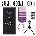 Flip Video F360B Mino 2GB 60 Minute Flash Memory Digital Camcorder (Black) + Accessory Kit