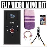 Flip Video F360B Mino 2GB 60 Minute Flash Memory Digital Camcorder (Black) + Accessory Kit