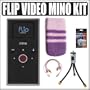 Pure Digital Flip Video Mino 2GB 60 Minute Flash Memory Digital Camcorder Black + Accessory Outfit - Pure Digital APURDF360BK1