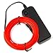 Zitrades EL Wire Red Portable Neon Glowing Electroluminescent Wire 15ft With Transformer For Thanksgiving Day Christmas Day Birthday Party