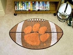 Fanmats Clemson Tigers Football-Shaped Mats