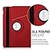kwmobile Rotating Case Compatible with Asus ZenPad 10 (Z300) - Case PU Leather Tablet Cover with Stand - Red