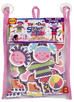 Childrens Toyshop   : Cuckoo Alex Rub a Dub Pals Stickers for the Tub bath toys
