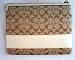 Coach Signature Stripe Tablet Sleeve iPad Case Light Khaki F61716 NWT