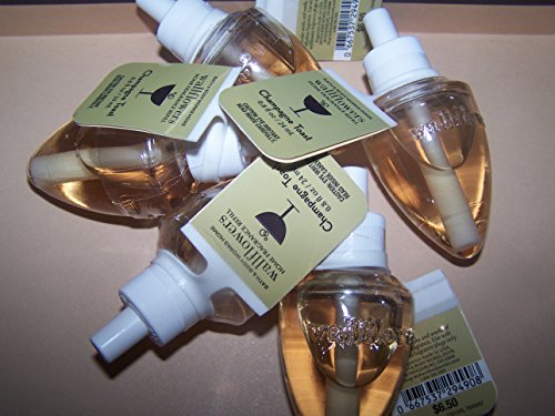 Lot of 5 Bath & Body Works Champagne Toast Wallflower Home Fragrance Refill Bulbs (Scented)