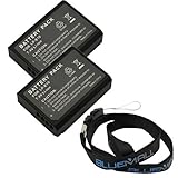 GTMax 2x LP-E10 Replacement Li-Ion Battery for Canon Rebel T3 Digital SLR C ....