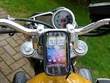 Buybits 15mm Central Fork Stem Yoke Motorcycle Mount & Waterproof Soft Case for the HTC Sensation Smart Phone