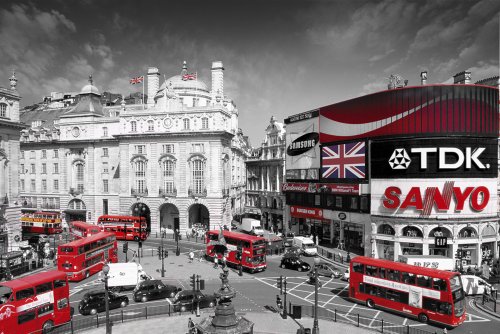 Empire 385567 London - Piccadilly Circus - St&auml;dte-Poster colourlight Foto - Gr&ouml;sse 91.5 x  Preisvergleich