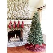 7.5′ Aspen Pine Christmas Tree, Clear Lights | 5ive Dollar Market