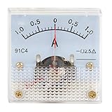 uxcell　アナログ電流計　 ミニアナログ電流計　アナログパネルメータ　プラスチック　収納され　DC電流 1A測定