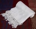 Pashmina Scarf Shawl Wrap Throw White