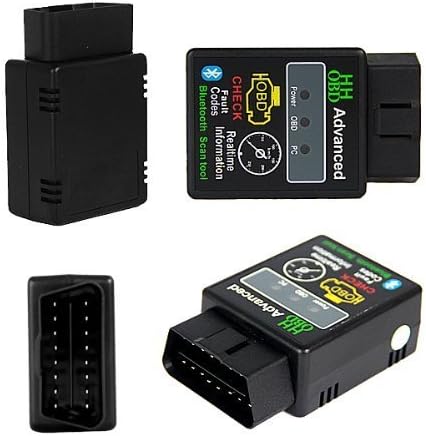 LUGII® Mini OBD2 ELM327 V1.5 Bluetooth Car Scanner- Android Torque Auto Scan Tool OBD-II Engine Fault Diagnostic Code Tester (Mini Bluetooth)