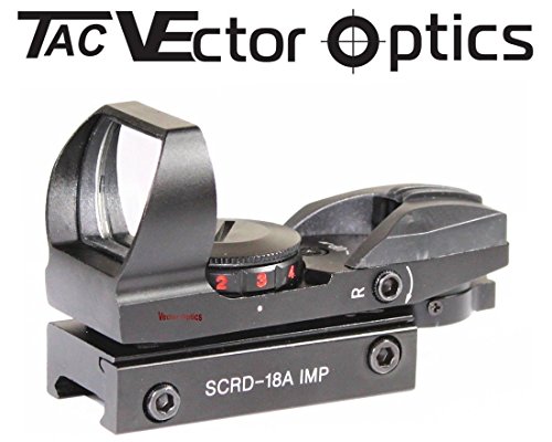 Vector Optics Imp 1x23x34 Weaver Red Green Dot Sight 4 Reticle Sight SCRD-18A