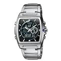 Men's Casio Square Face Ana-Digi Watch - Silver ( 9" )
