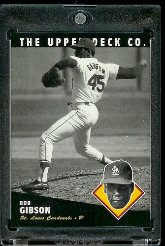 1994 Upper Deck All Time Heroes # 130 Bob Gibson St. Louis Cardinals Baseball Card- Mint Condition - Shipped In Protective ScrewDown Display Case!