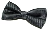 Premium Stripe Textured Pre-tied Bow Tie - Various Colours (Width: 11.5 cm)