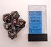 Chessex CHX27499 Dice-Lustrous Shadow/Gold Set
