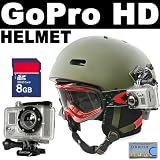 GoPro HD Helmet HERO High-Definition Waterproof Digital Camera - Will Fit On Your Helmet - (Great For Biking, Snow Boarding, Swimming, Mountain Climbing, Kayaking, Skiing, Gliding etc.) + SD 8GB Memory Card + Pay NO Shipping Fees