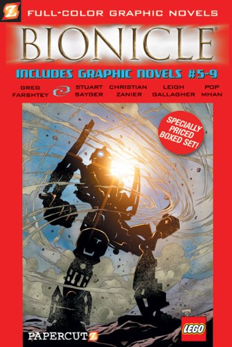 Papercutz Bionicle Graphic Novels #5-9 Boxed Set
