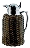 Review Alfi 30696111100 / Alfi Opal 1-Liter Carafe, Chrome Plated Brass with Wicker Work Brown