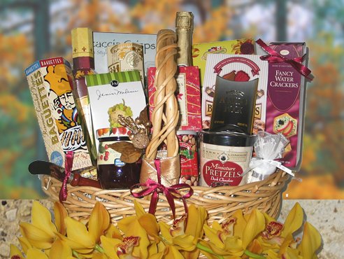 Warmest Wishes Gourmet Gift Basket and Free Personalized Greeting Card