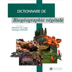 Dictionnaire de biog�ographie v�g�tale