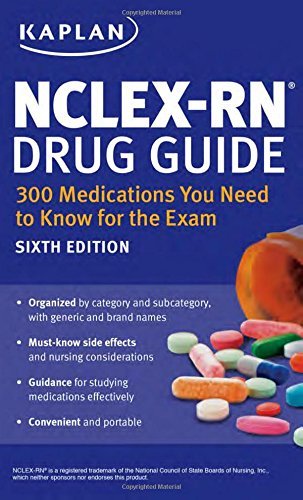 NCLEX-RN Drug Guide: 300 Medications You Need to Know for the Exam (Kaplan Test Prep) by Kaplan (2015-08-04) Paperback