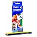 Prang Large Triangular Colored Pencil Set, 5.5 Millimeter Cores, with Sharpener, Set of 12, Assorted Colors (25120)