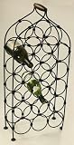 Seventeen bottle iron wine rack