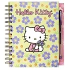 Hello Kitty Hello Flowers! Wire-o Bound Blank Journal with Pen by  Higashi/Glaser Design Inc.