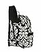 Belvah Medium Quilted Damask Print Backpack Style Handbag - Choice of Colors