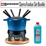 Swissmar Sierra 11-piece Meat Blue Fondue Set With Swiss Fire Gel 0.5L/17OZ.