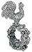 Reed & Barton Silverplated Figural Napkin Ring, The Rooster