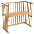 babybay midi 120101 - Beistellbett / Baby-Bettchen 'Das Eckige', natur lackiert