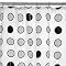 Contemporary Home Dot Shower Curtain - Black/ White