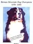 Bernese Mountain Dog Champions, 1979-2003