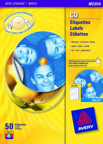 Avery Full Face CD Labels- Quick Dry Inkjet