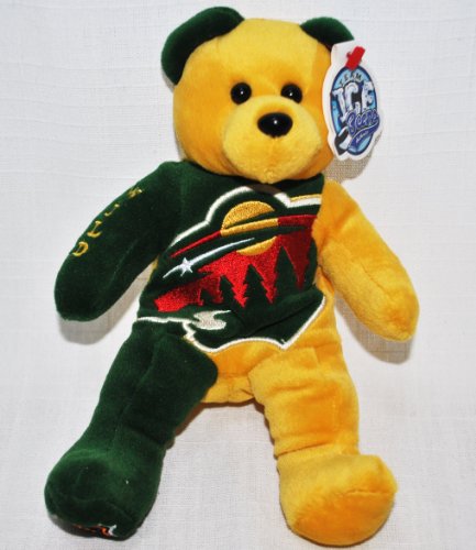 MINNESOTA WILD OFFICIAL NHL LARGE LOGO 8IN SPECIAL FABRIC HOCKEY PLUSH TEDDY BEAR