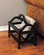 Contemporary Merlot Magazine Rack By Powell Furniture