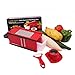 Nardo Visgo® Mandoline Slicer with 4 Stainless Steel Blades - Multi-functional Vegetable Peeler Slicer Grater & Julienne Slicer, Time Saving Fun Creating Kitchen Gadget for Home & Commercial Cooking