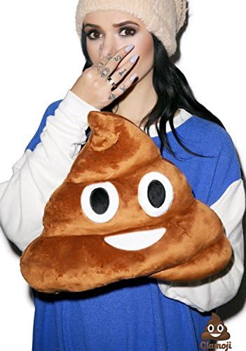 Glamoji Toy Decorative Throw Poop Pillow Emoji plush emoticon 32 x 32 x 10 cm