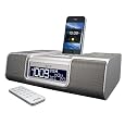 iHome iA9SZC App-Enhanced Dual Alarm Clock Radio for iPhone/iPod with AM/FM presets (Silver)