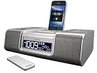 iHome iA9SZC App-Enhanced 30-Pin iPod/iPhone Alarm Clock Speaker Dock (Silver)