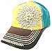 Womens Olive & Pique Large Rhinestone Flower Multi Colored Ball Cap